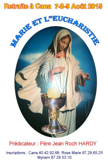 Affiche marie eucharistie
